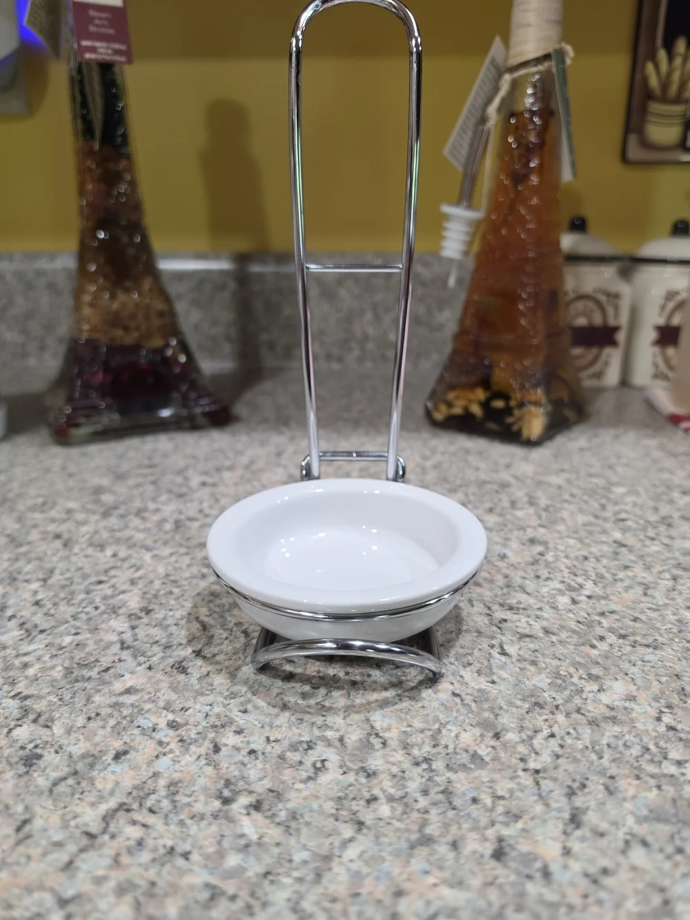 Pampered Chef Chrome Spoon Rest